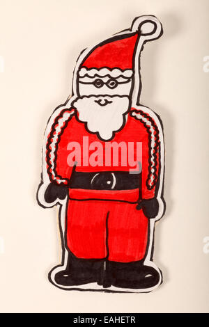 Cartoon illustration du Père Noël Banque D'Images