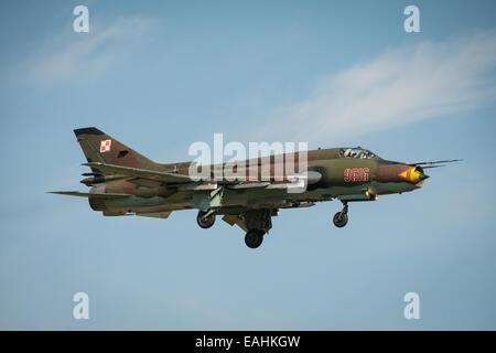 Fairford, UK - 12 juillet 2014 : l'armée polonaise SU Fitter 22 aéronefs portant au Royal International Air Tattoo. Banque D'Images