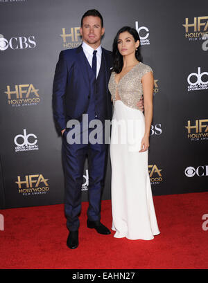 Hollywood, Californie, USA. 14Th Nov, 2014. Channing Tatum et Jenna Dewan-Tatum arrive pour l'Hollywood Film Awards 2014 au Hollywood Palladium. © Lisa O'Connor/ZUMA/Alamy Fil Live News Banque D'Images