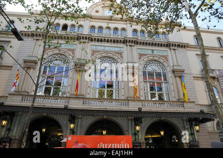 Gran Teatre del Liceu, Barcelone, Catalogne, Espagne Banque D'Images