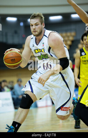 Esforta Arena Hachioji, Tokyo, Japon. 15 Nov, 2014. Tchad Posthumus (Levanga), 15 novembre 2014 - Basket-ball : Ligue Nationale de Basket-ball 'LBN' 2014-2015 Correspondance entre Tokyo 73-57 Hitachi Sunrockers Levanga Esforta Hokkaido à Arena, Hachioji Tokyo, Japon. © AFLO SPORT/Alamy Live News Banque D'Images