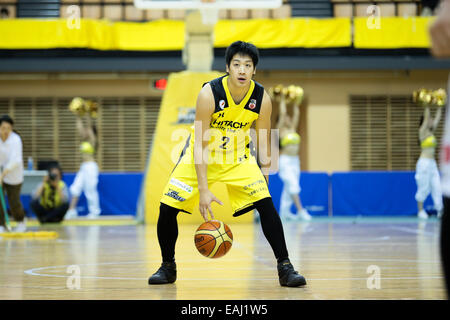 Esforta Arena Hachioji, Tokyo, Japon. 15 Nov, 2014. Hayato Kawashima (Sunrockers), 15 novembre 2014 - Basket-ball : Ligue Nationale de Basket-ball 'LBN' 2014-2015 Correspondance entre Tokyo 73-57 Hitachi Sunrockers Levanga Esforta Hokkaido à Arena, Hachioji Tokyo, Japon. © AFLO SPORT/Alamy Live News Banque D'Images