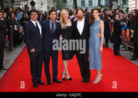 Deux visages de Janvier - UK film premiere tenue au Curzon Mayfair comprend : Hossein Amini,Oscar Issac,Kirsten Dunst,Viggo Mortensen,Daisy Bevan Où : London, Royaume-Uni Quand : 13 mai 2014 Banque D'Images