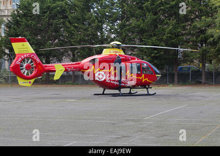 Great Western Air Ambulance à Grove Park, Weston-super-Mare, Somerset, Angleterre Banque D'Images