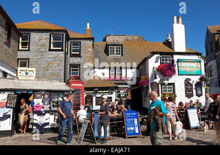 Le sloop Inn, St Ives, Cornwall, Angleterre, Royaume-Uni Banque D'Images