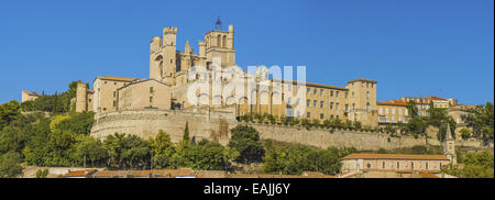 La Cathédrale Saint Nazaire, France, Languedoc Roussillon, Beziers Banque D'Images