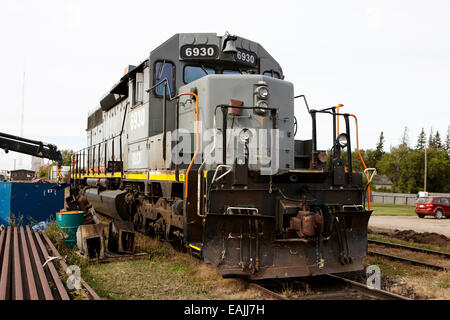 Great Sandhills Railway locomotive diesel leader 6930 Saskatchewan Canada Banque D'Images