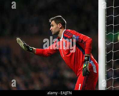 Glasgow, Royaume-Uni. 14Th Nov, 2014. David Marshall de l'Ecosse - UEFA Euro 2016 Qualifications - l'Ecosse contre la République d'Irlande - Celtic Park - Glasgow - Ecosse - 14 novembre 2014 - Photo Simon Bellis/Sportimage © csm/Alamy Live News Banque D'Images