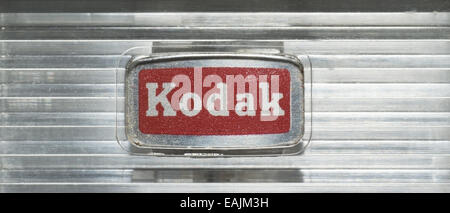 Logo Kodak Bownie utilisé sur un 8mm caméra ciné des années 1960 Banque D'Images