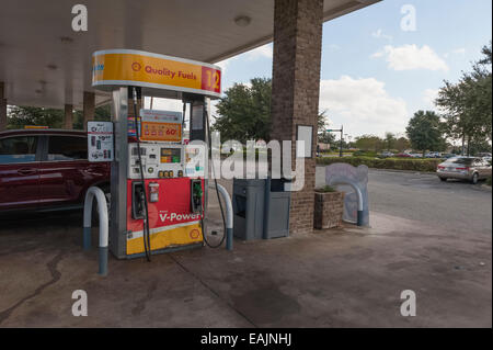 Circle K Shell station essence dans les villages, Floride USA Banque D'Images