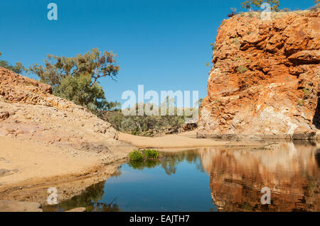 En point d'Ormiston Gorge, West MacDonnells, NT, Australie Banque D'Images