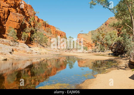 En point d'Ormiston Gorge, West MacDonnells, NT, Australie Banque D'Images