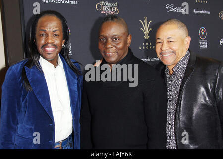 Los Angeles, Californie, USA. 16 Nov, 2014. Verdine White, Philip Bailey, Ralph Johnson assister à la 12e Conférence annuelle de Grove spectaculaire illumination de l'arbre le 16 novembre 2014 au bosquet, Los Angeles, Californie.USA. TLeopold Globe Crédit :/Photos/ZUMA/Alamy Fil Live News Banque D'Images