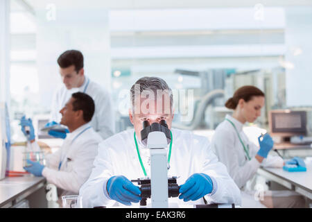 En vertu de l'exemple de l'examen scientifique microscope in laboratory Banque D'Images