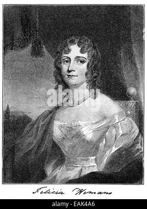 Dorothea Felicia Hemans, 1793 - 1835, un poète anglais, Dorothea Felicia Hemans, 1793 - 1835, eine britische Dichterin Banque D'Images