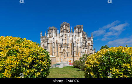 Monastère de Santa Maria da Vitória, église du Monastère de Batalha, Mosteiro da Batalha, Site du patrimoine culturel mondial de l'UNESCO Banque D'Images