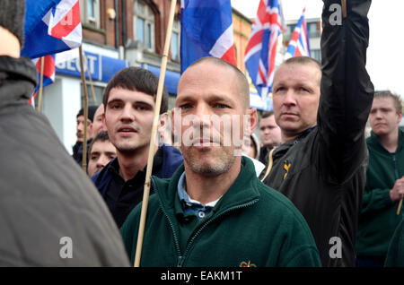 Rochester, Kent, Angleterre, Royaume-Uni. La Grande-Bretagne (premier groupe politique de droite) en mars 2014 Rochester avant l'élection partielle. Banque D'Images