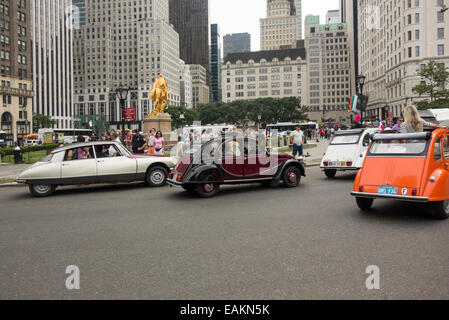 Citroen car show à la Bastille Day Parade à NEW YORK Banque D'Images