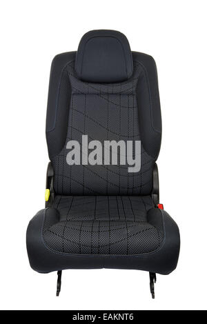 Siège de voiture isolé sur fond blanc - vue avant Banque D'Images