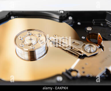 À l'intérieur du disque dur Banque D'Images