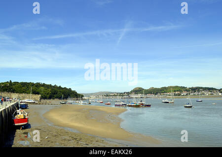 Port de Conwy dans le Nord du Pays de Galles Banque D'Images