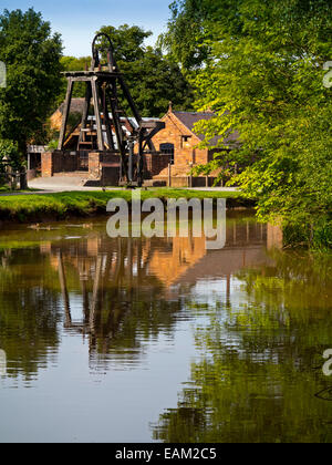 Canal de Shropshire Blists Hill Victorian Town un musée en plein air à Madeley à Telford UK dirigé par Ironbridge Gorge Museum Trust Banque D'Images