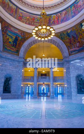 L'intérieur du bâtiment du Capitole de l'État à Salt Lake City, Utah Banque D'Images