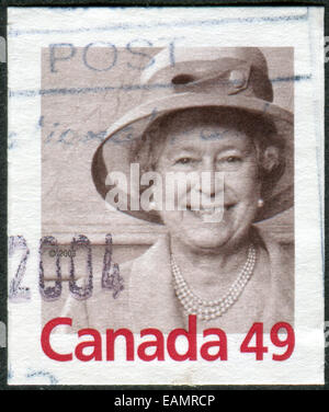 CANADA - circa 2004 : timbre-poste imprimé au Canada, affiche portrait de la reine Elizabeth II, circa 2004 Banque D'Images