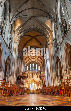 Dublin, Irlande - 19 Août 12 : Intérieur de la cathédrale Saint Patrick à Dublin, en Irlande, à Dublin, Irlande le 12 août 2014 Banque D'Images