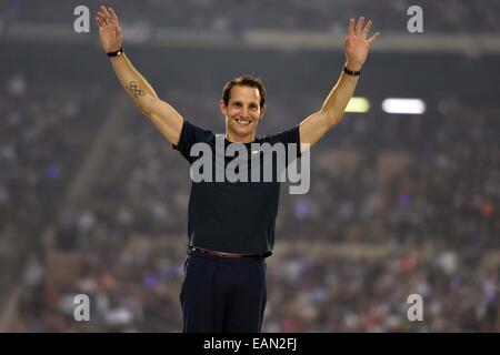 Bruxelles, Belgique. 05 Sep, 2014. L'athlétisme de l'IAAF Memorial Van Damme réunion. Renaud Lavillenie © Plus Sport Action/Alamy Live News Banque D'Images