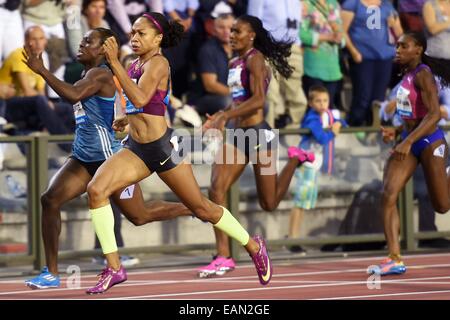 Bruxelles, Belgique. 05 Sep, 2014. L'athlétisme de l'IAAF Memorial Van Damme réunion. Allyson Felix (USA) - 200 mètres pour les femmes © Plus Sport Action/Alamy Live News Banque D'Images