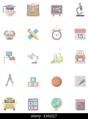 L'éducation icon set Banque D'Images