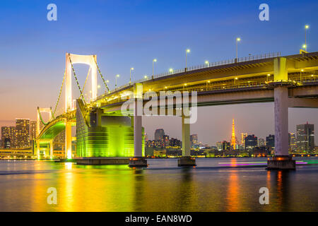 Tokyo, Japon à la baie de Tokyo. Banque D'Images