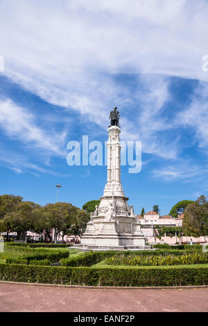 Afonso de Albuquerque Square et monument, quartier de Belém, Lisbonne, Portugal Banque D'Images
