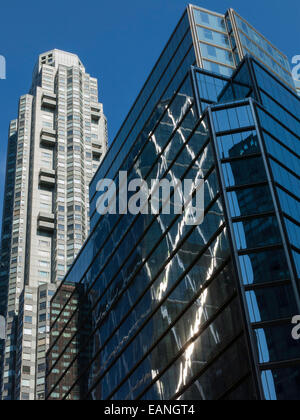 Architecture sur West 57th Street, NEW YORK CITY Banque D'Images