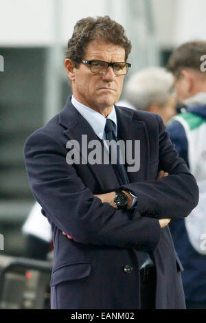 Budapest, Hongrie. 18 novembre, 2014. L'entraîneur-chef russe Fabio Capello au cours de Hongrie contre la Russie football match amical à Groupama Arena le 18 novembre 2014 à Budapest, Hongrie. Credit : Laszlo Szirtesi/Alamy Live News Banque D'Images