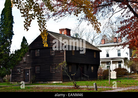 Deerfield, Massachusetts, Deerfield, historique Old Deerfield, old Indian memorial house Banque D'Images