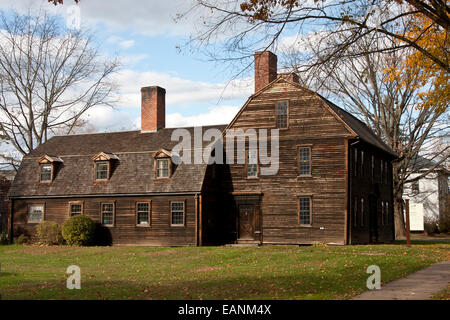 Deerfield, Massachusetts, Deerfield, historique Old Deerfield, ashley house 1734 avec la rénovation du milieu du XVIIIE siècle Banque D'Images