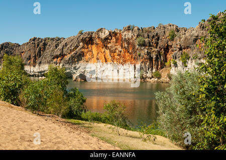 Les Gorges de Geikie, Fitzroy River, le Kimberley, WA, Australie Banque D'Images