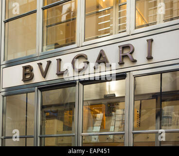 Bvlgari store à New York City Banque D'Images