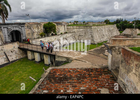 Fort Marlborough, un Anglais du 18e siècle situé dans la ville de Bengkulu, Sumatra. Banque D'Images