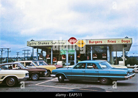 Brazier Dairy Queen États-Unis 1960 Banque D'Images