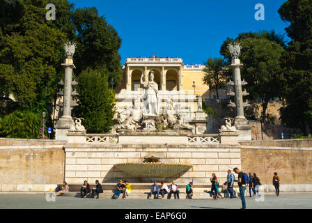 Piazza del Popolo, Tridente, centro storico, Rome, Italie Banque D'Images