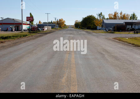 L'autoroute 34 près de Bengough Saskatchewan Canada Banque D'Images