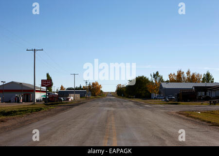 L'autoroute 34 près de Bengough Saskatchewan Canada Banque D'Images