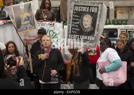 22 novembre manifestation annuelle contre la brutalité policière et le meurtre de civils non armés aux Etats-Unis. Banque D'Images