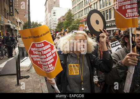 22 novembre manifestation annuelle contre la brutalité policière et le meurtre de civils non armés aux Etats-Unis. Banque D'Images