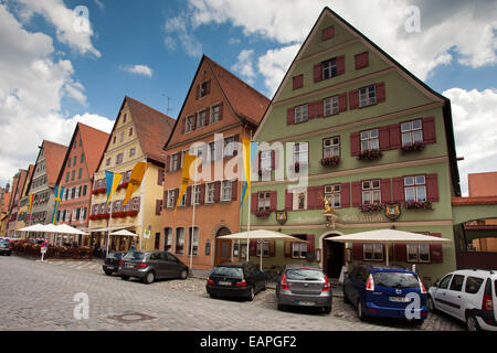 Weinmarkt : Dinkelsbühl Banque D'Images