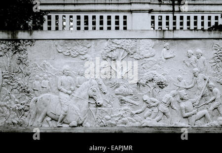 Art de l'Indonesian Sultanat au Palais Royal Kraton de Yogyakarta à Java en Indonésie en Asie du Sud-Est Extrême-Orient. Site touristique Travel Banque D'Images