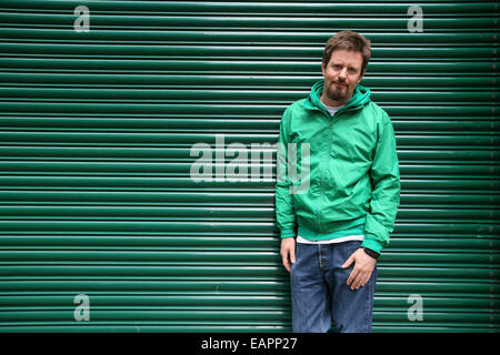 Green Gartside est un musicien gallois, et la chanteuse du groupe Scritti Politti Banque D'Images